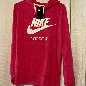 NWT Pink Nike vintage gym hoodie